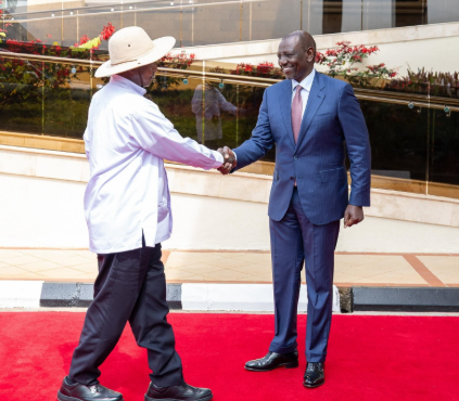 President William Ruto and President Yoweri Museveni